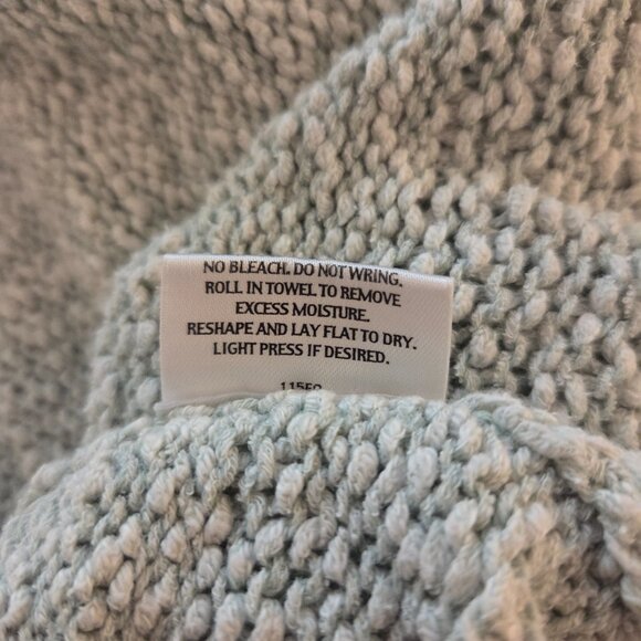 Eileen Fisher Pullover Tunic Sweater Womens XL Italian Cotton Blend Sage Green - Picture 7 of 9